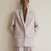 MALAIKARAISS BLAZER BOUVI­ER LAVENDER<< Jackets