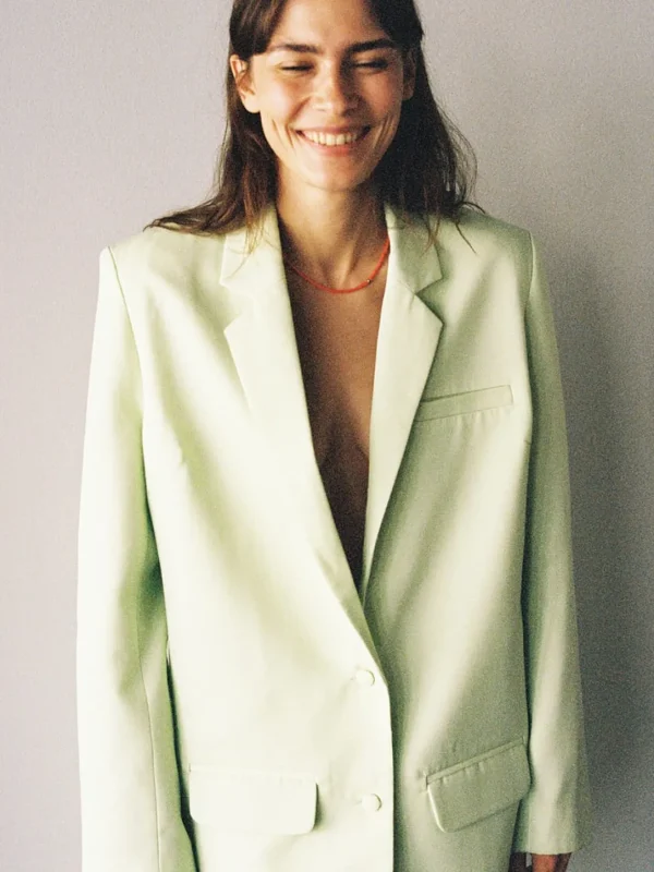 MALAIKARAISS Blazer Bouvi­erLime<< Jackets