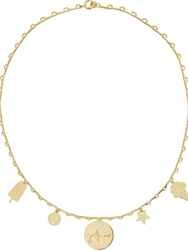 MALAIKARAISS CHARM COL­LI­ER GRLPWER<< Necklaces