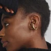 MALAIKARAISS CHUNKY HOOPS<< Earrings