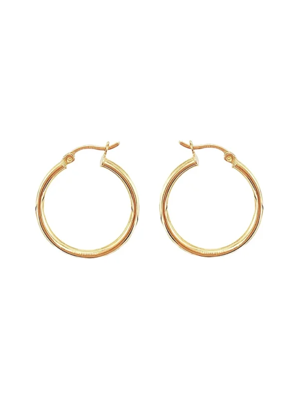 MALAIKARAISS CHUNKY HOOPS PIERCED<< Earrings