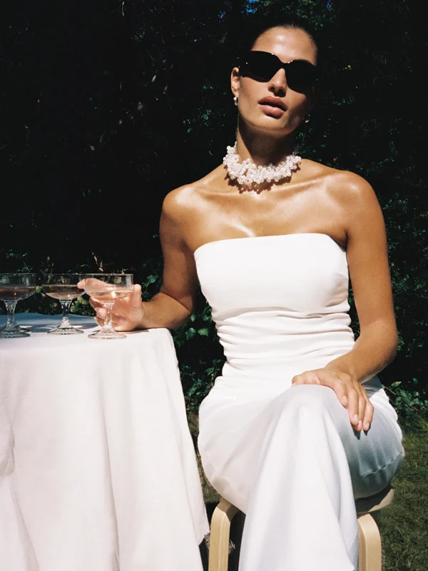 MALAIKARAISS Crochet Beads Col­li­er IceCube<< Necklaces | Bridal