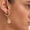 MALAIKARAISS DANGLING GEM­STONECLIP<< Earrings