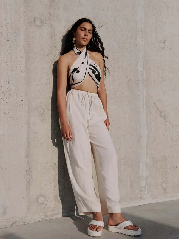 MALAIKARAISS Drawstring Pants<< Trousers