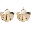 MALAIKARAISS Ear­ring FAN, SHORTplain<< Earrings