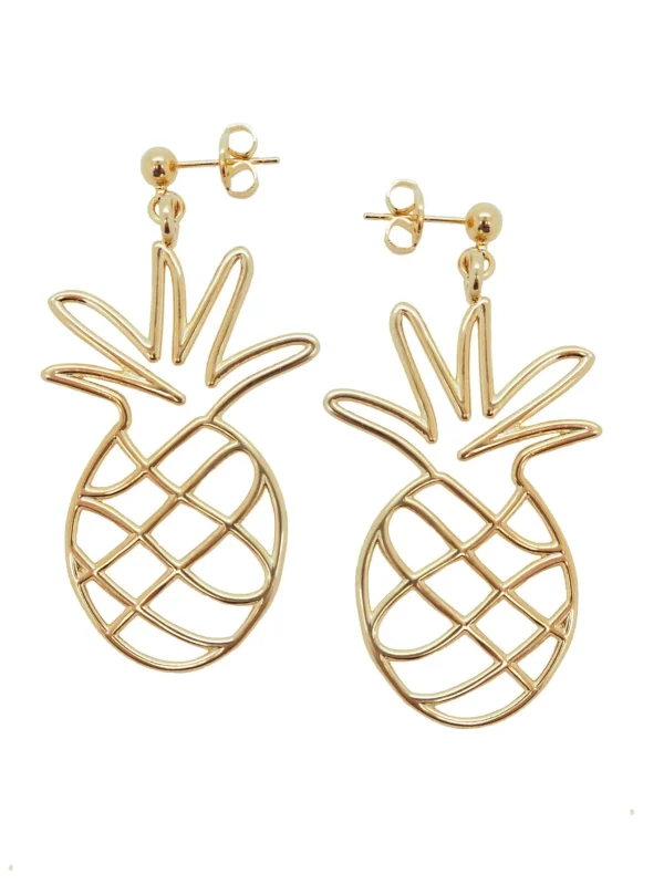 MALAIKARAISS Ear­ring PINE­APPLE3D<< Earrings