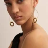 MALAIKARAISS HOOP EAR­RINGS RINGLETS<< Earrings