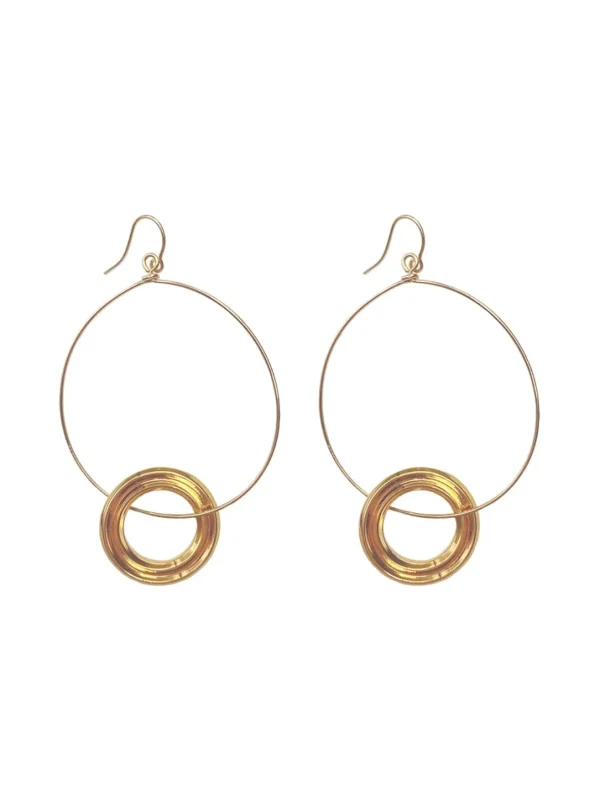 MALAIKARAISS HOOP EAR­RINGS RINGLETS<< Earrings