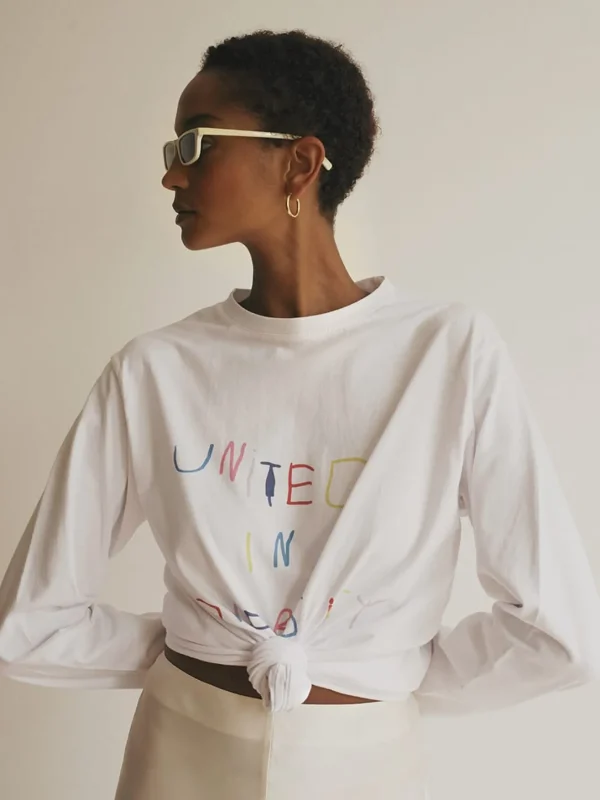 MALAIKARAISS LONGSLEEVE UNITED IN DIVERSITY<< Tops/blouses