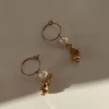 MALAIKARAISS Moom­in® Hoop Ear­rings 3D Moom­in &Pearl<< Earrings | Moomin X Malaikaraiss