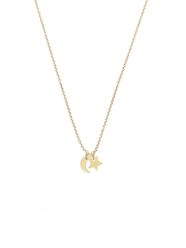 MALAIKARAISS Neck­lace CHARM DUO star&moon<< Necklaces