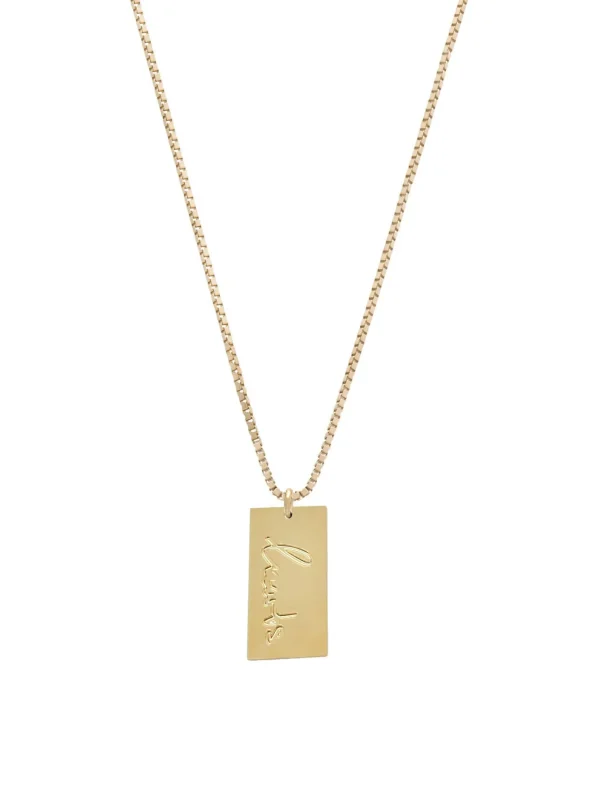 MALAIKARAISS Neck­lace NAME­PLATE hearts<< Necklaces