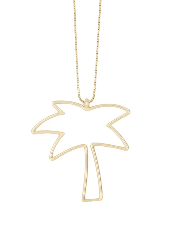 MALAIKARAISS Neck­lace PALM TREE3D<< Necklaces