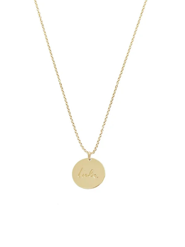 MALAIKARAISS Neck­lace PLAQUETTE liebe<< Necklaces