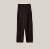 MALAIKARAISS Trousers Delta Cof­feeBean<< Trousers