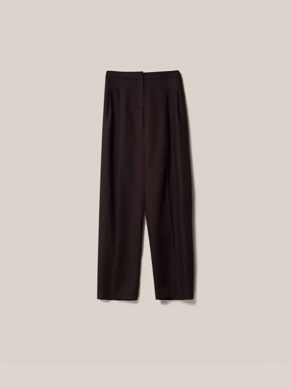 MALAIKARAISS Trousers Delta Cof­feeBean<< Trousers