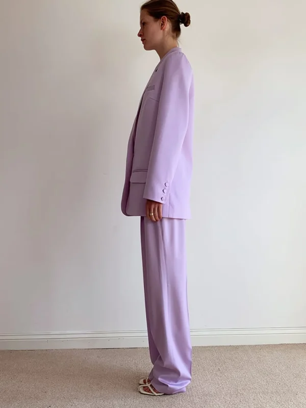 MALAIKARAISS TROUSERS RIVER LAVENDER<< Trousers